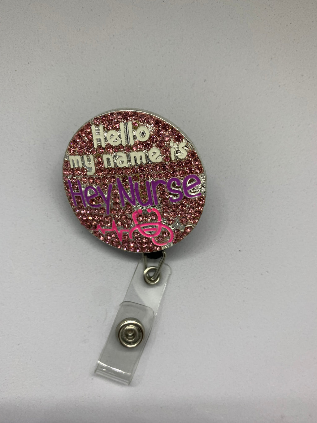 Rhinestone I.D badge holder