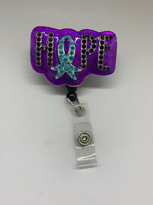 Rhinestone I.D badge holder