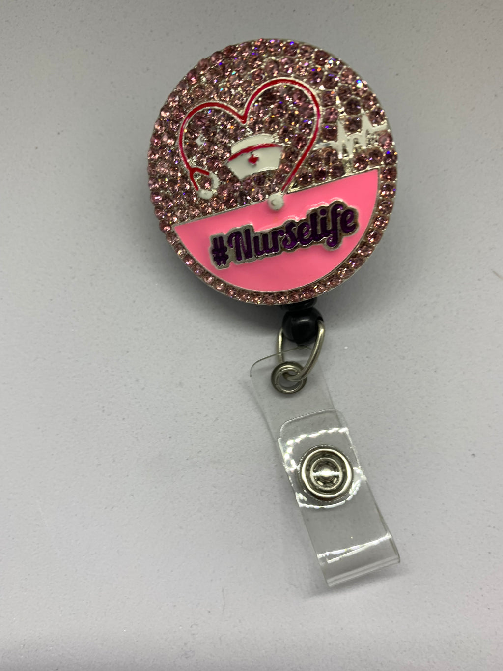 Rhinestone I.D badge holder