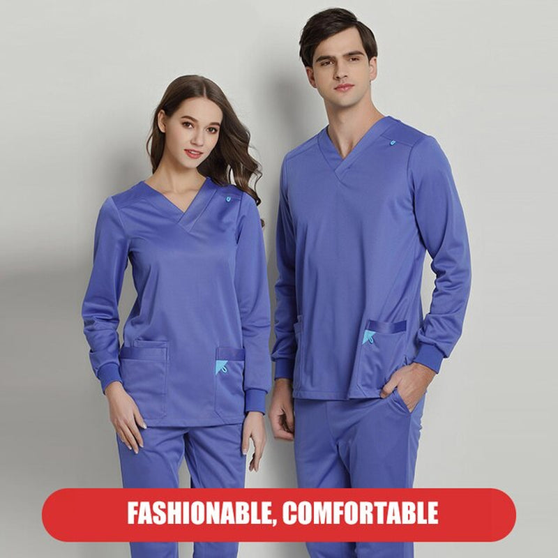 New Medical Uniform Short/Long Sleeved  Scrub Set