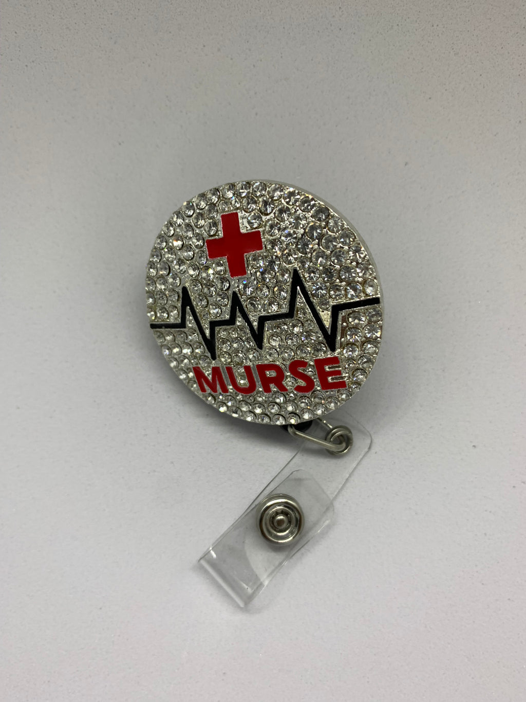 Rhinestone I.D badge holder