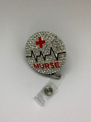 Rhinestone I.D badge holder