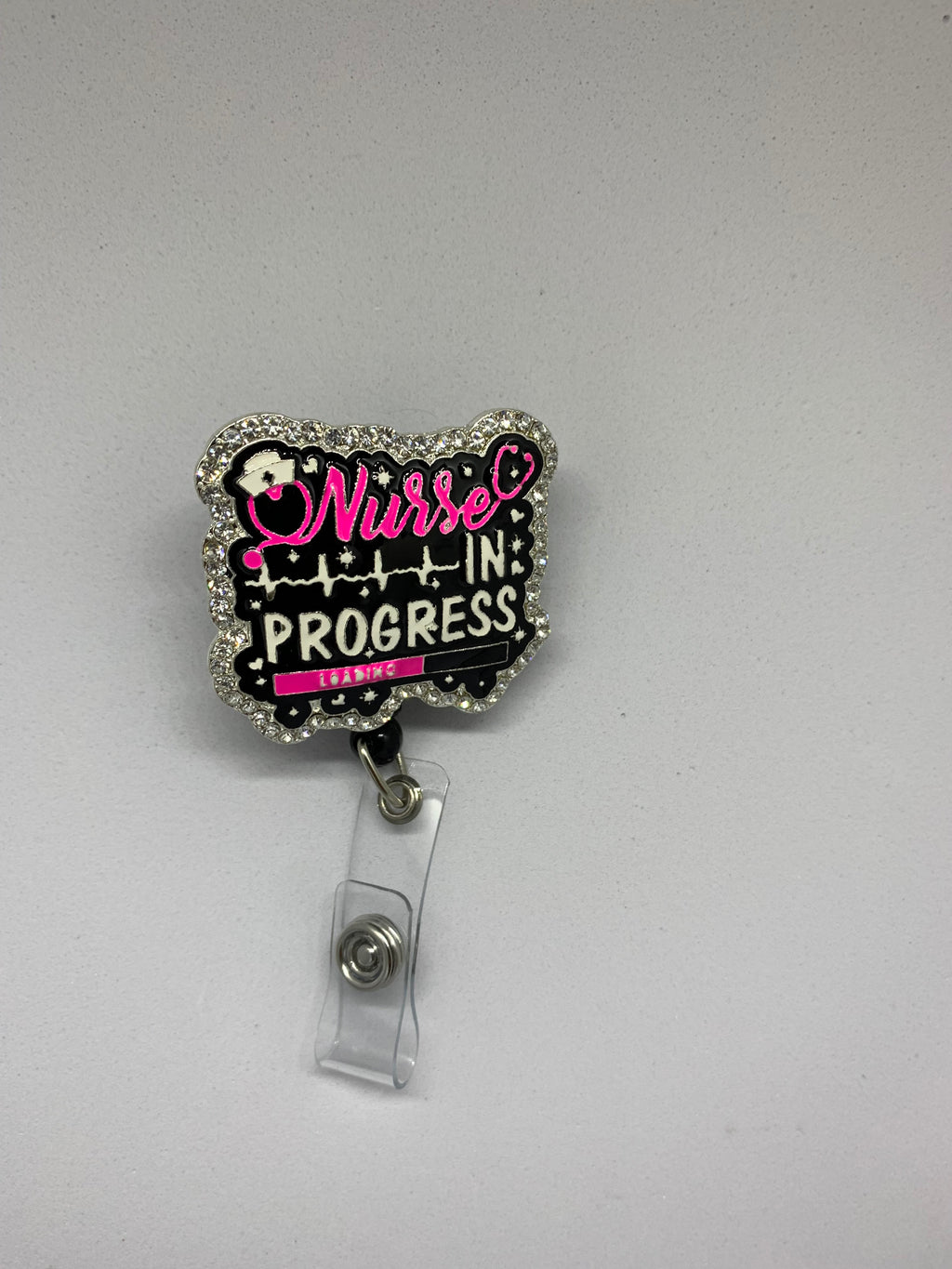 Rhinestone I.D badge holder