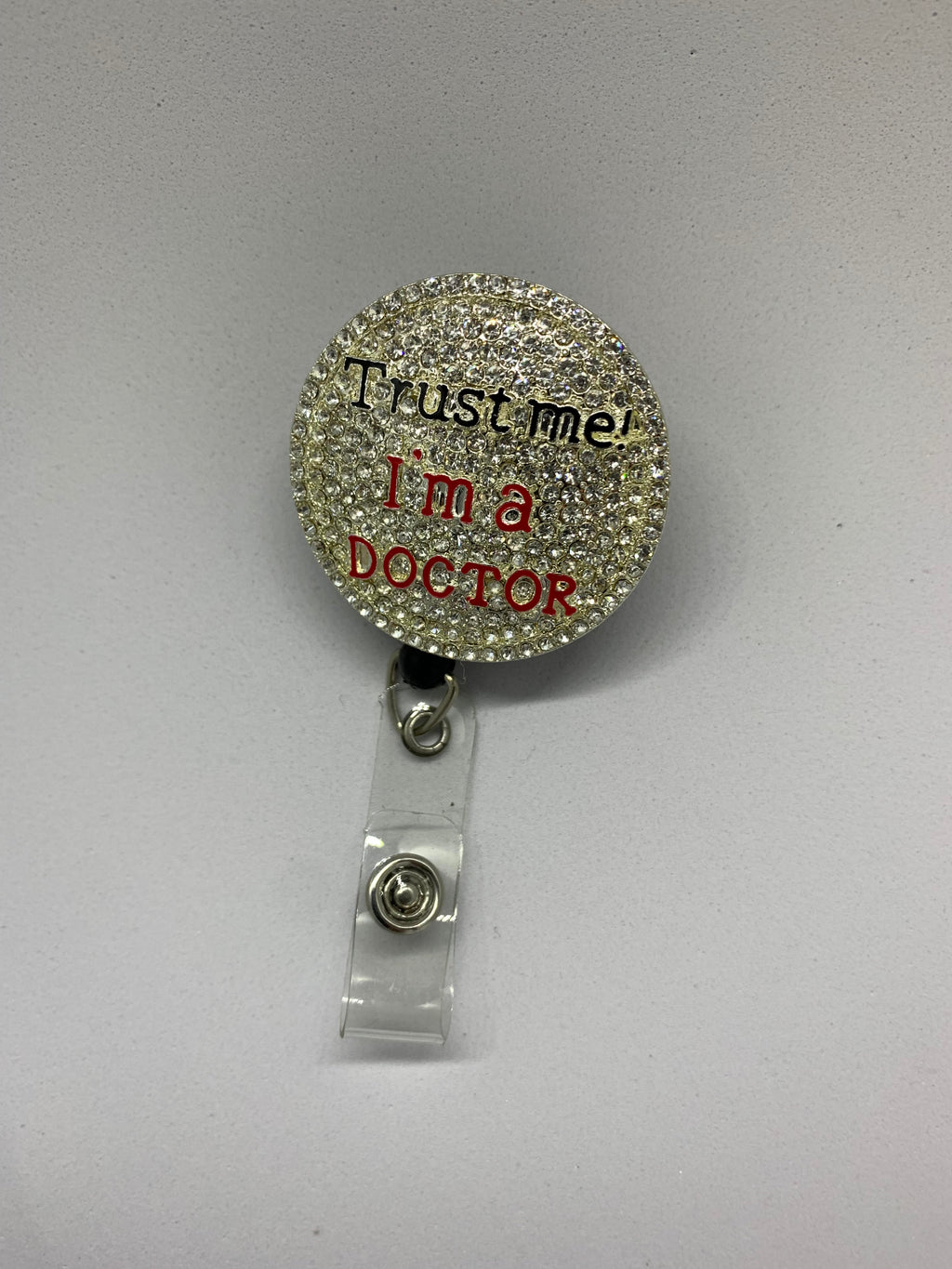 Rhinestone I.D badge holder