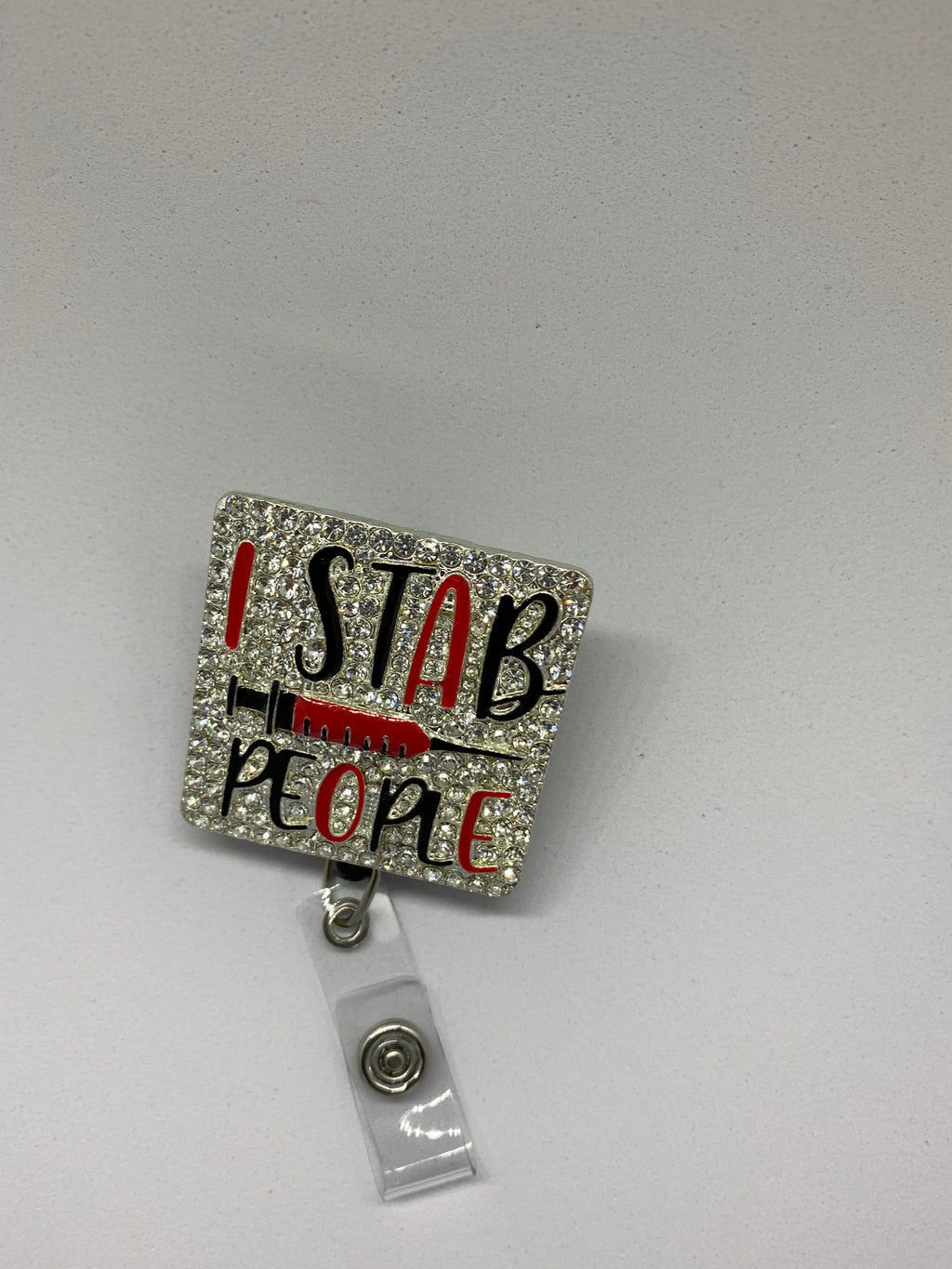 Rhinestone I.D badge holder