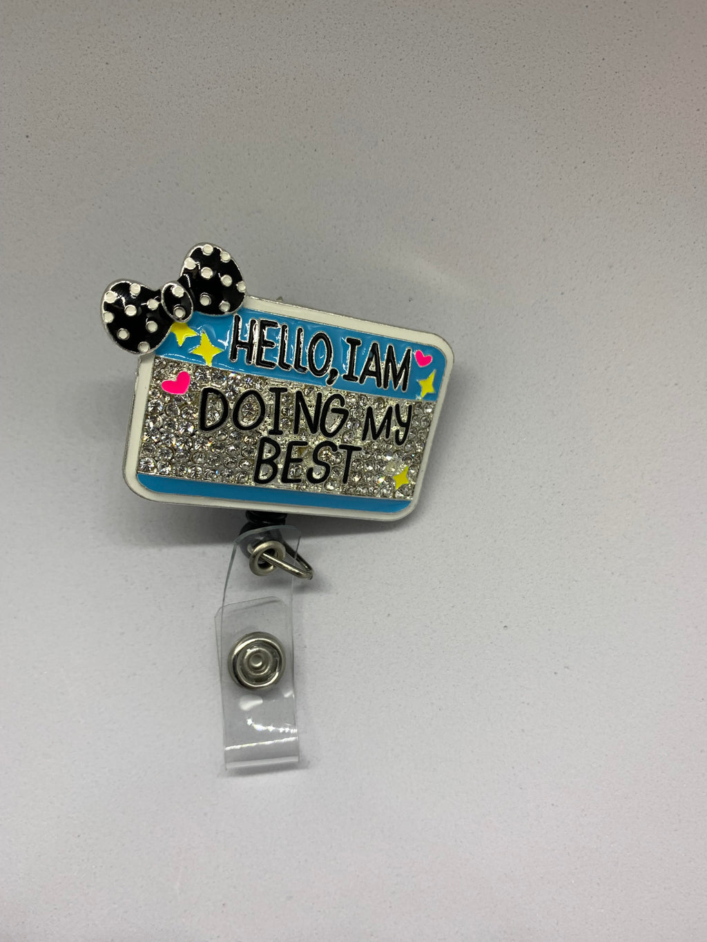 Rhinestone I.D badge holder