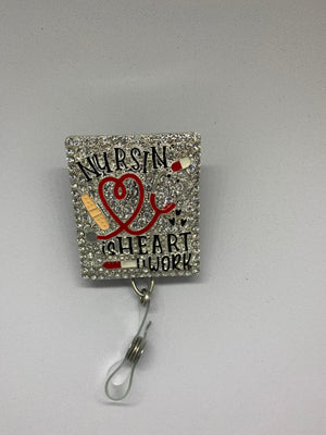 Rhinestone I.D badge holder